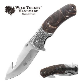 Wild Turkey Handmade Collection Spring Assist Knife 4.5" Closed